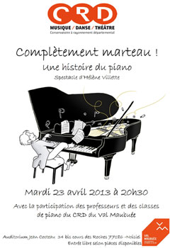 L'histoire du piano à Noisiel en avril 2013